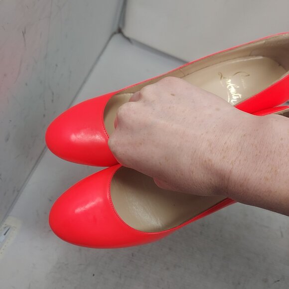 CHRISTIAN LOUBOUTIN Patent Fifille Fluo Rose Pink Pump Shoe - Picture 12 of 12